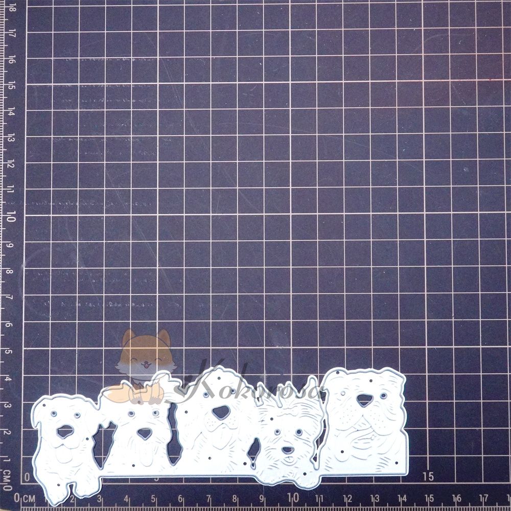Kokorosa Metal Cutting Dies with Row of Royal Dogs