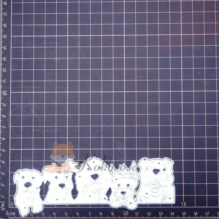 Kokorosa Metal Cutting Dies with Row of Royal Dogs