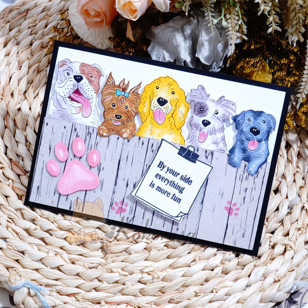 Kokorosa Metal Cutting Dies with Row of Royal Dogs