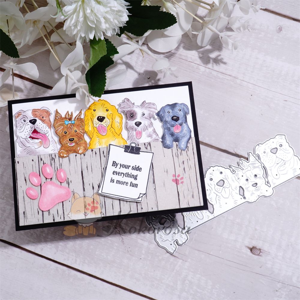 Kokorosa Metal Cutting Dies with Row of Royal Dogs