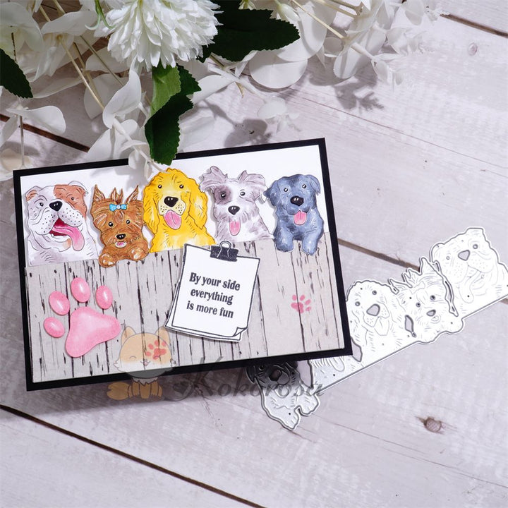 Kokorosa Metal Cutting Dies with Row of Royal Dogs