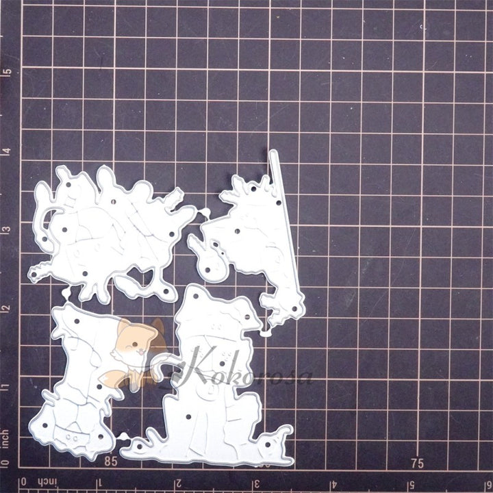 Kokorosa Metal Cutting Dies with Royal Dogs & Cat