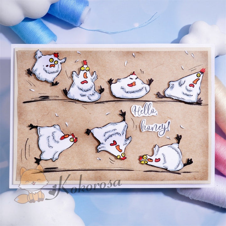 Kokorosa Metal Cutting Dies with Screaming Chickens