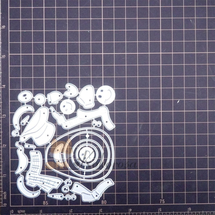 Kokorosa Metal Cutting Dies with Snowman Family