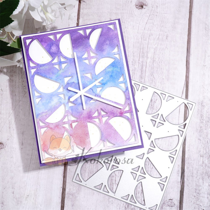 Kokorosa Metal Cutting Dies with Solar Eclipse Background Board