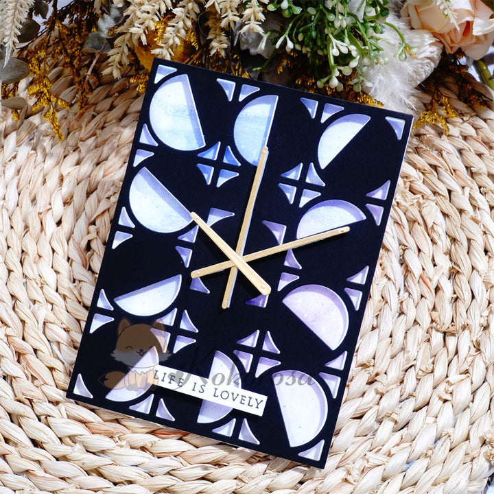 Kokorosa Metal Cutting Dies with Solar Eclipse Background Board