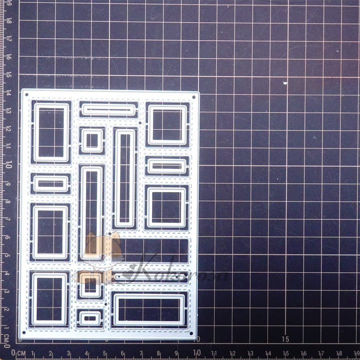 Kokorosa Metal Cutting Dies with Splicing Blanks Background Board