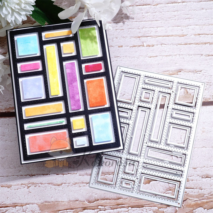 Kokorosa Metal Cutting Dies with Splicing Blanks Background Board