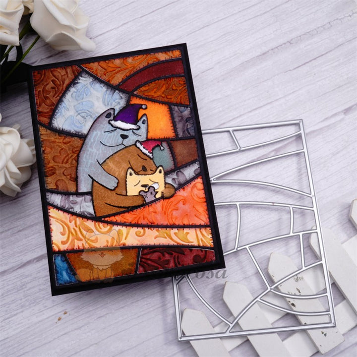 Kokorosa Metal Cutting Dies with Splicing Board & Cats Family
