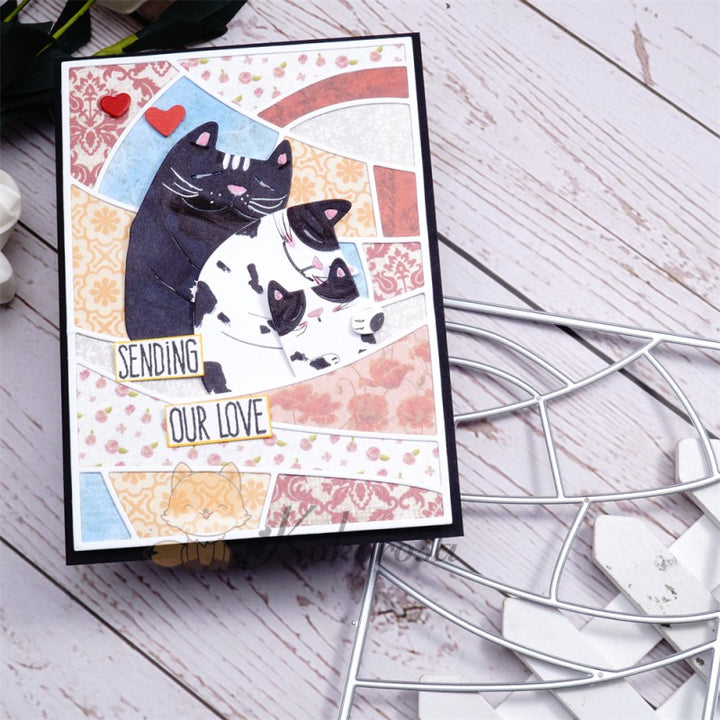 Kokorosa Metal Cutting Dies with Splicing Board & Cats Family