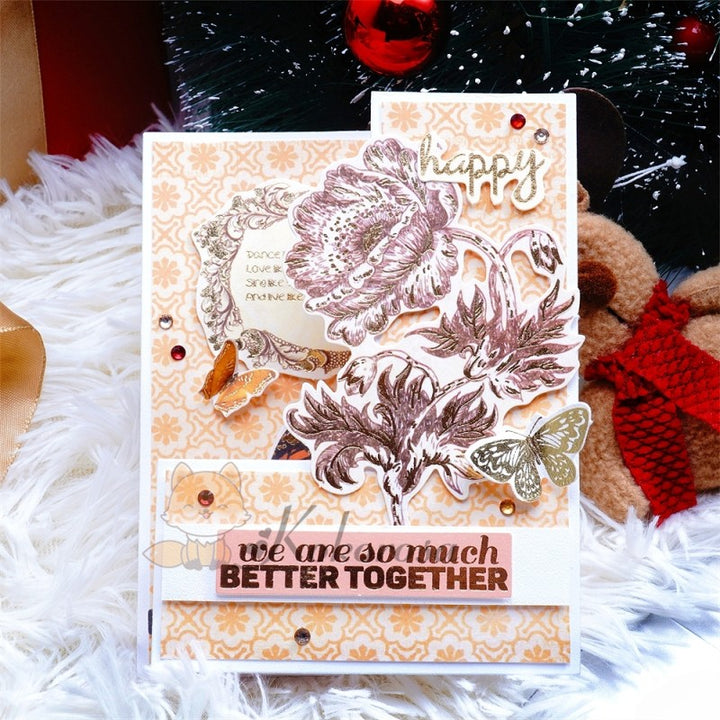 Kokorosa Metal Cutting Dies with Splicing Foldable Card