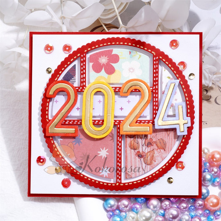 Kokorosa Metal Cutting Dies with Splicing Round Background Board