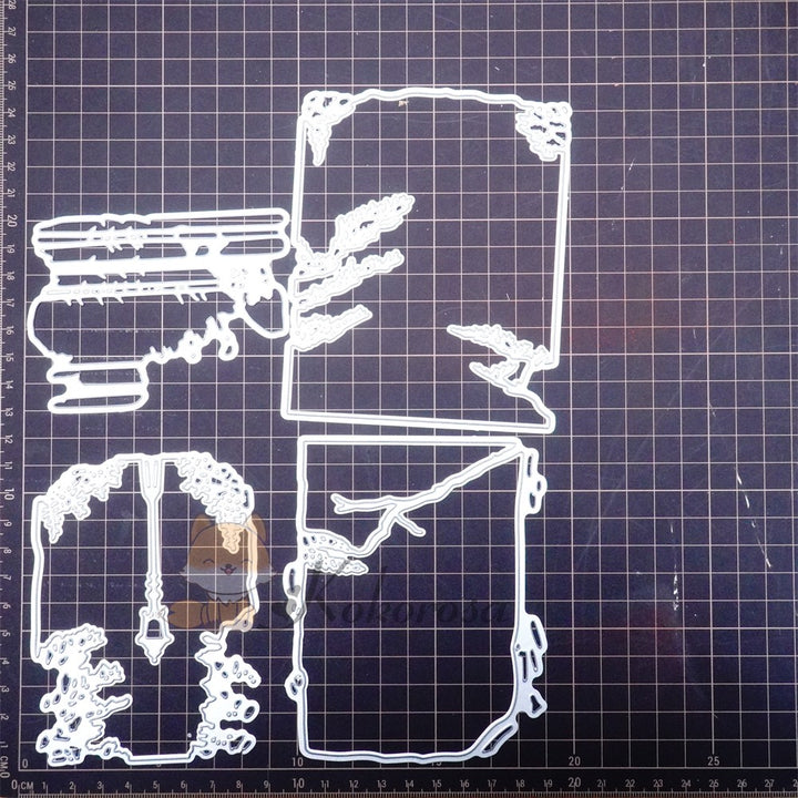 Kokorosa Metal Cutting Dies with Street Light in Layered Forests