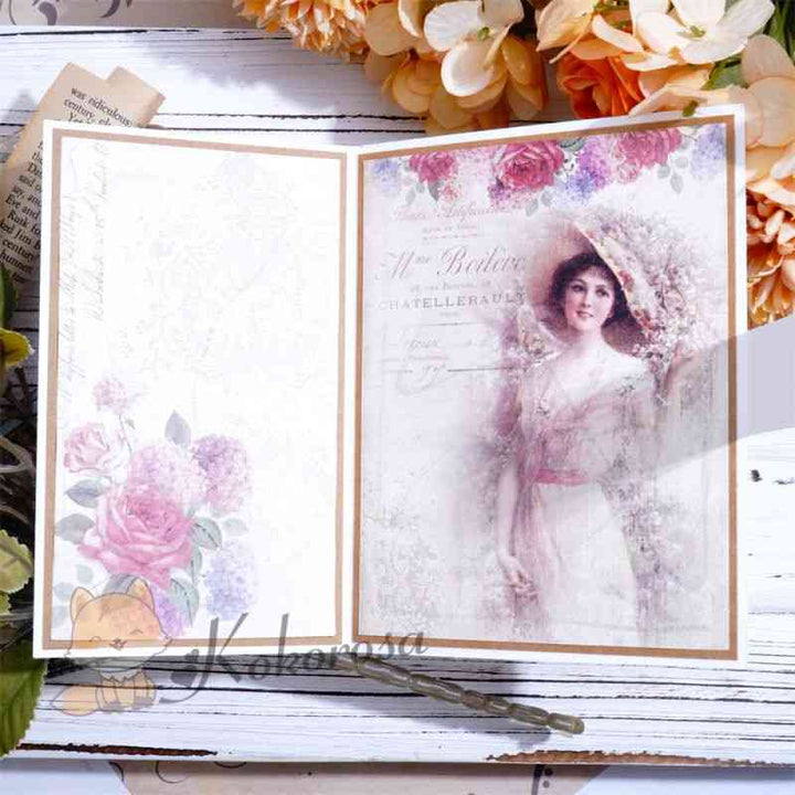 Kokorosa Metal Cutting Dies with Sunflower Foldable Card