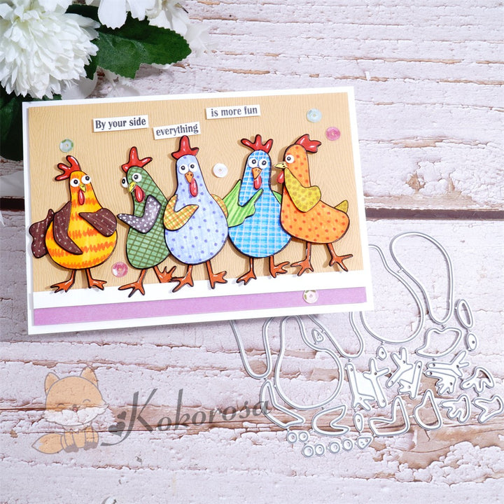 Kokorosa Metal Cutting Dies with Talking Chicken