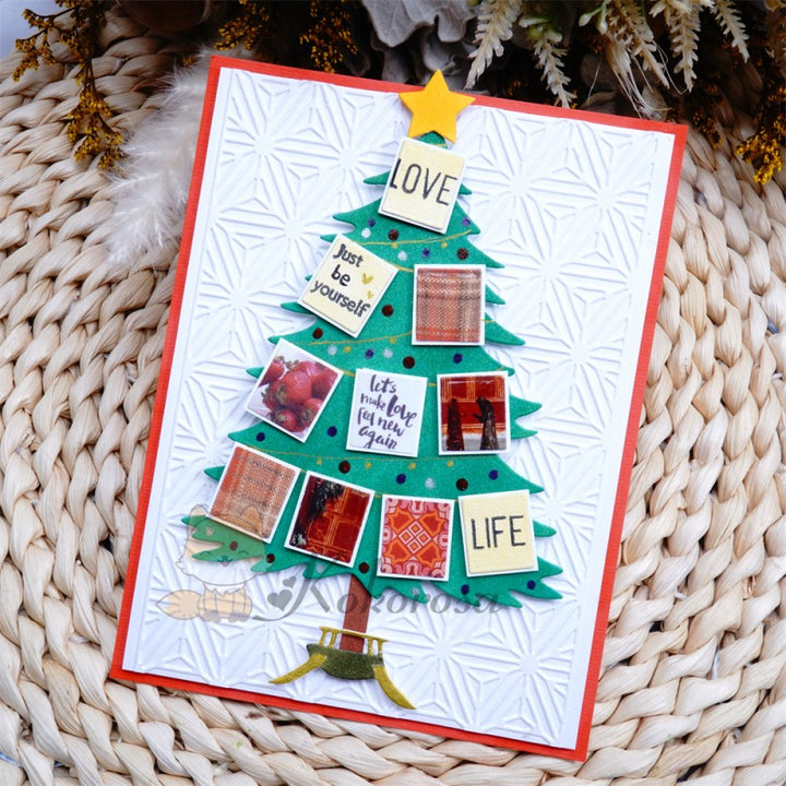 Kokorosa Metal Cutting Dies with Tall Christmas Tree