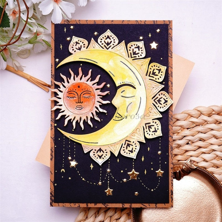 Kokorosa Metal Cutting Dies with Tarot Astrology Moon & Star