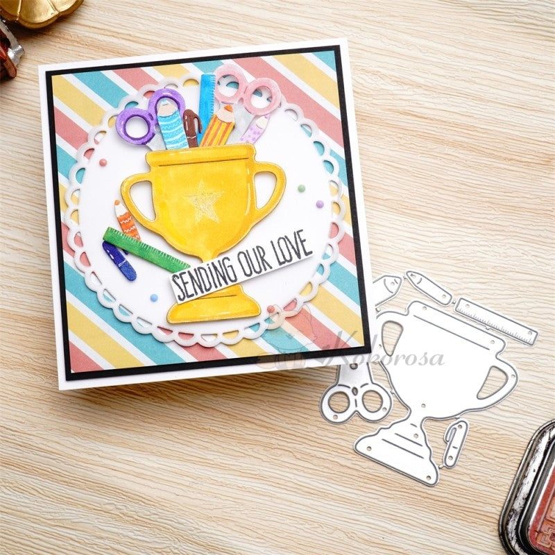 Kokorosa Metal Cutting Dies with Trophy & Stationeries