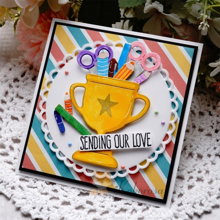 Kokorosa Metal Cutting Dies with Trophy & Stationeries