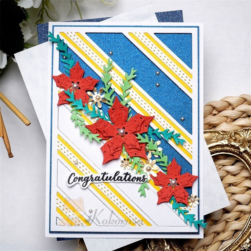 Kokorosa Metal Cutting Dies with Twill Pattern Background Board