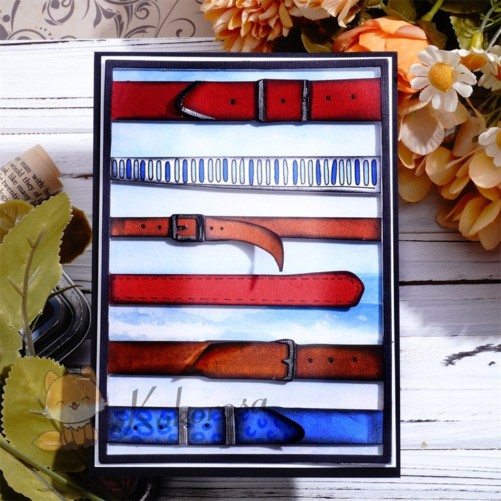 Kokorosa Metal Cutting Dies with Various Belts Background Board