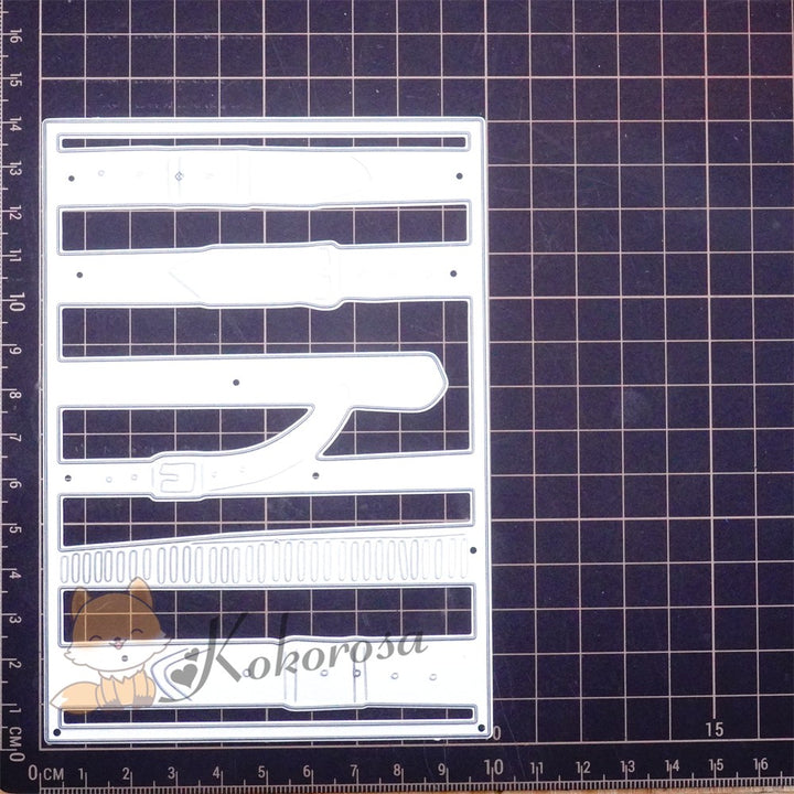 Kokorosa Metal Cutting Dies with Various Belts Background Board