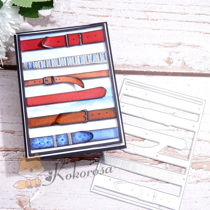 Kokorosa Metal Cutting Dies with Various Belts Background Board