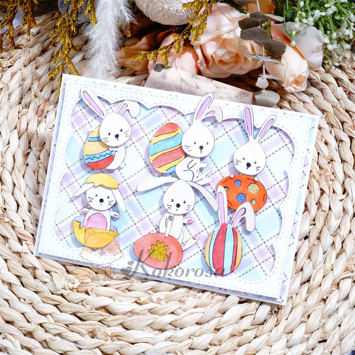 Kokorosa Metal Cutting Dies with Various Bunnies & Eggs