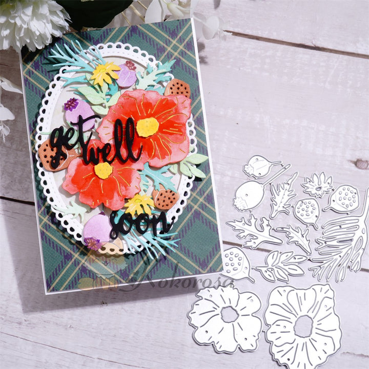 Kokorosa Metal Cutting Dies with Various Flowers & Leaves