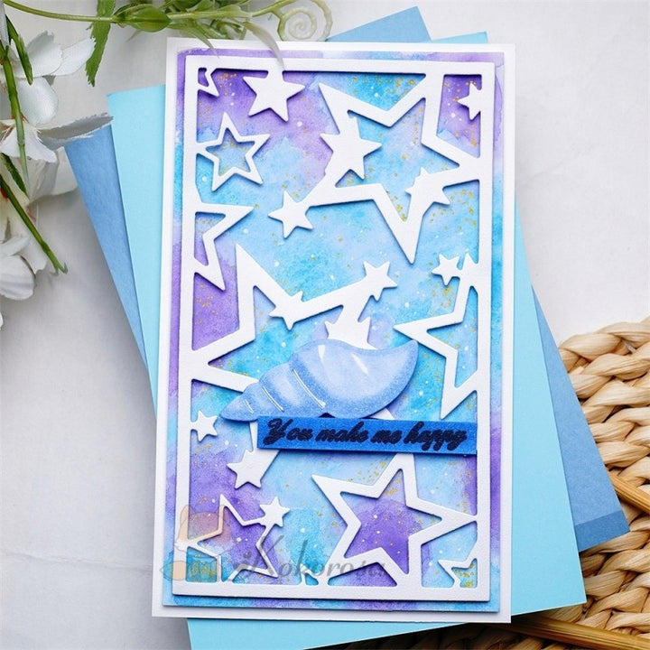 Kokorosa Metal Cutting Dies with Various Stars Background Board