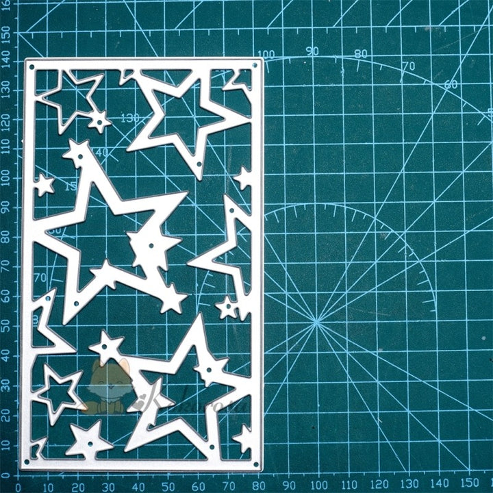 Kokorosa Metal Cutting Dies with Various Stars Background Board