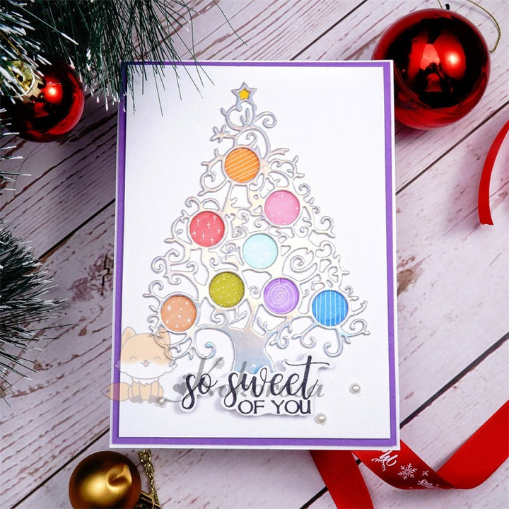 Kokorosa Metal Cutting Dies with Vine Christmas Tree