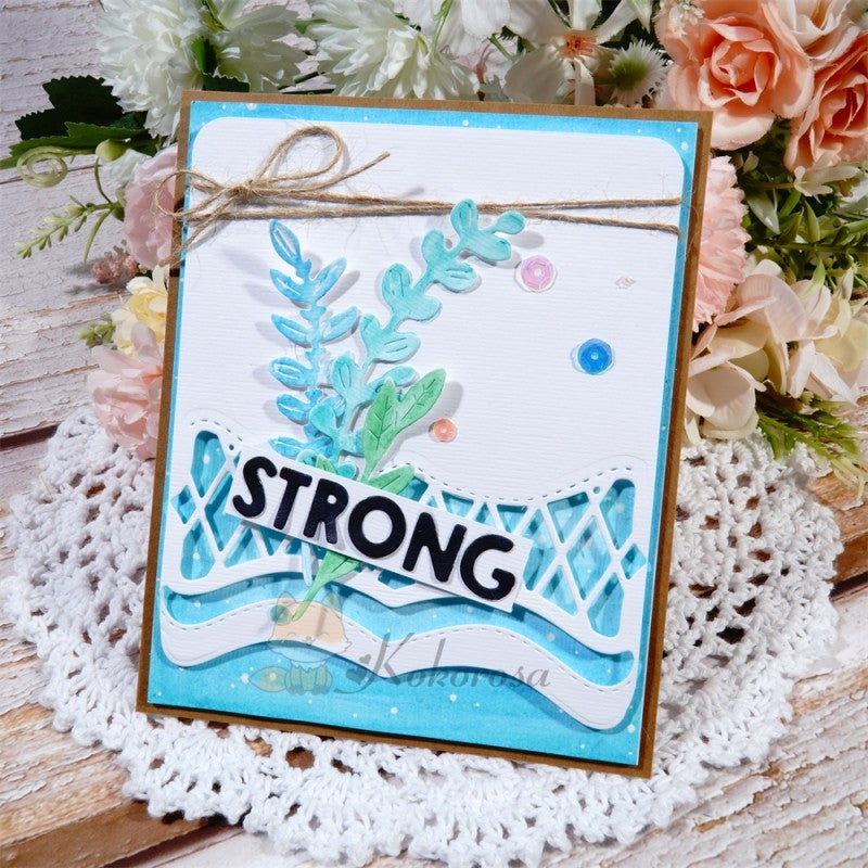 Kokorosa Metal Cutting Dies with Wave Pattern Border Board