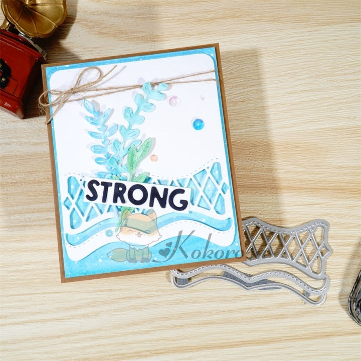 Kokorosa Metal Cutting Dies with Wave Pattern Border Board