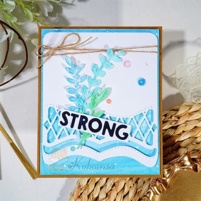 Kokorosa Metal Cutting Dies with Wave Pattern Border Board