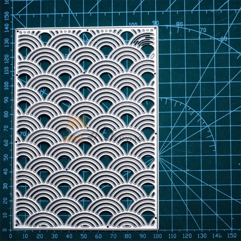 Kokorosa Metal Cutting Dies with Waves Background Board