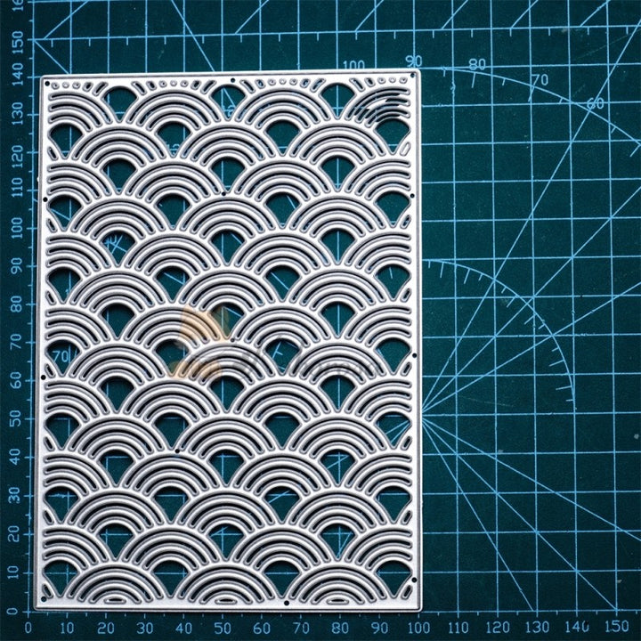 Kokorosa Metal Cutting Dies with Waves Background Board