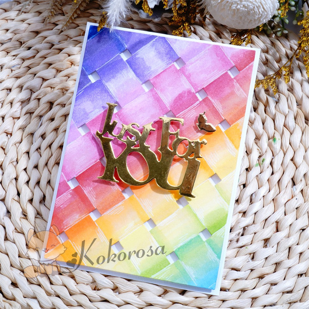 Kokorosa Metal Cutting Dies with Weaving Background Board