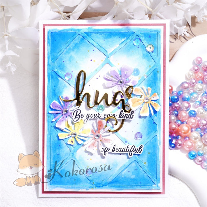 Kokorosa Metal Cutting Dies with Weaving Background Board