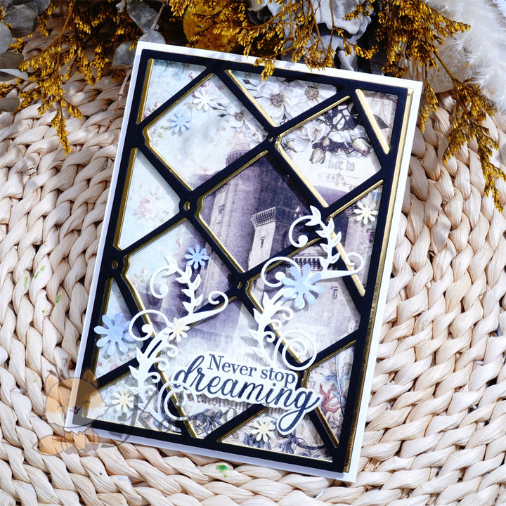 Kokorosa Metal Cutting Dies with Weaving Background Board