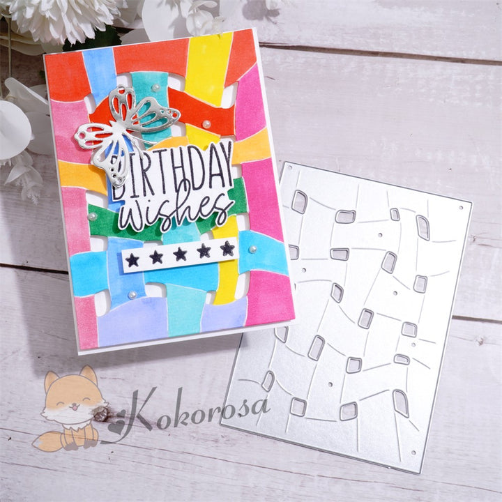 Kokorosa Metal Cutting Dies with Weaving Background Board