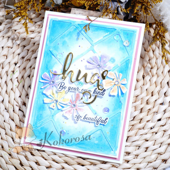 Kokorosa Metal Cutting Dies with Weaving Background Board