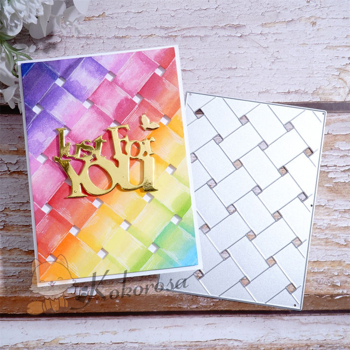 Kokorosa Metal Cutting Dies with Weaving Background Board