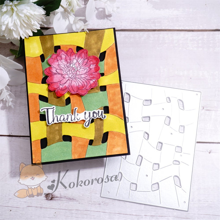 Kokorosa Metal Cutting Dies with Weaving Background Board