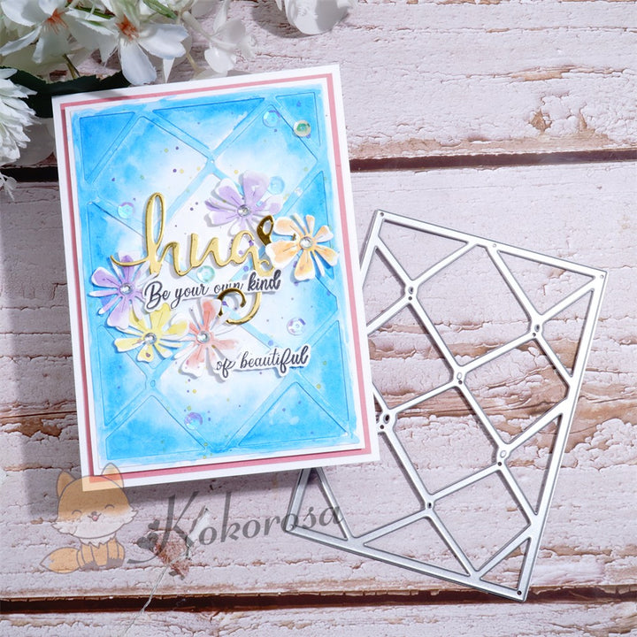 Kokorosa Metal Cutting Dies with Weaving Background Board