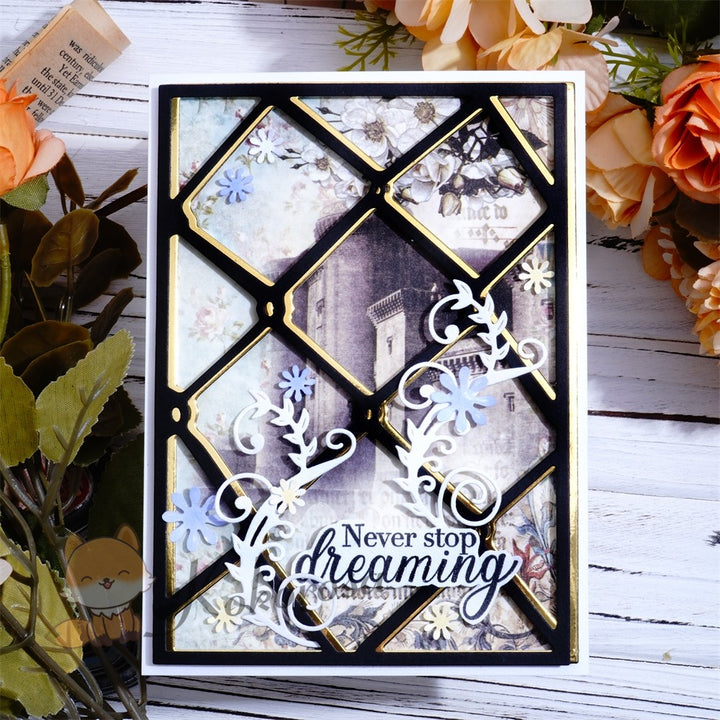 Kokorosa Metal Cutting Dies with Weaving Background Board