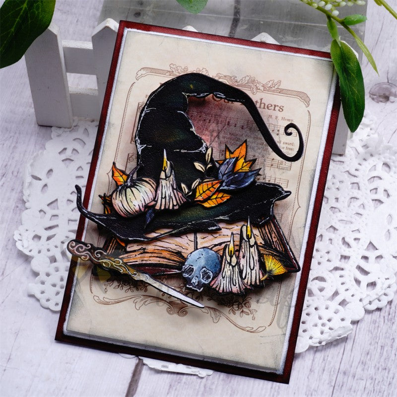 Kokorosa Metal Cutting Dies with Wizard Hat Wand & Book