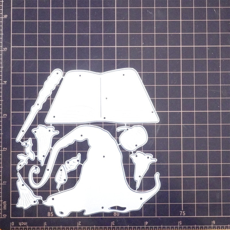 Kokorosa Metal Cutting Dies with Wizard Hat Wand & Book