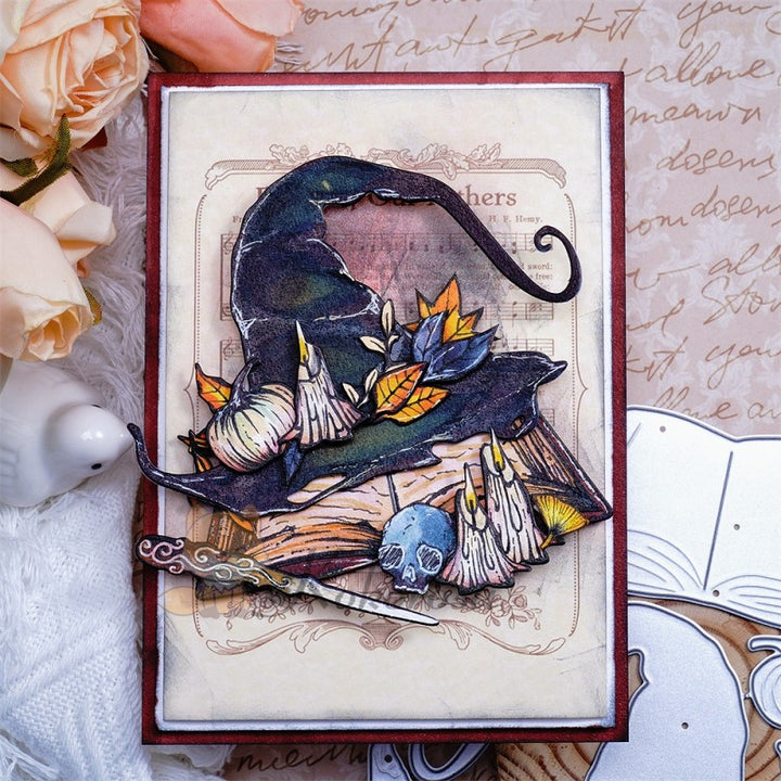 Kokorosa Metal Cutting Dies with Wizard Hat Wand & Book