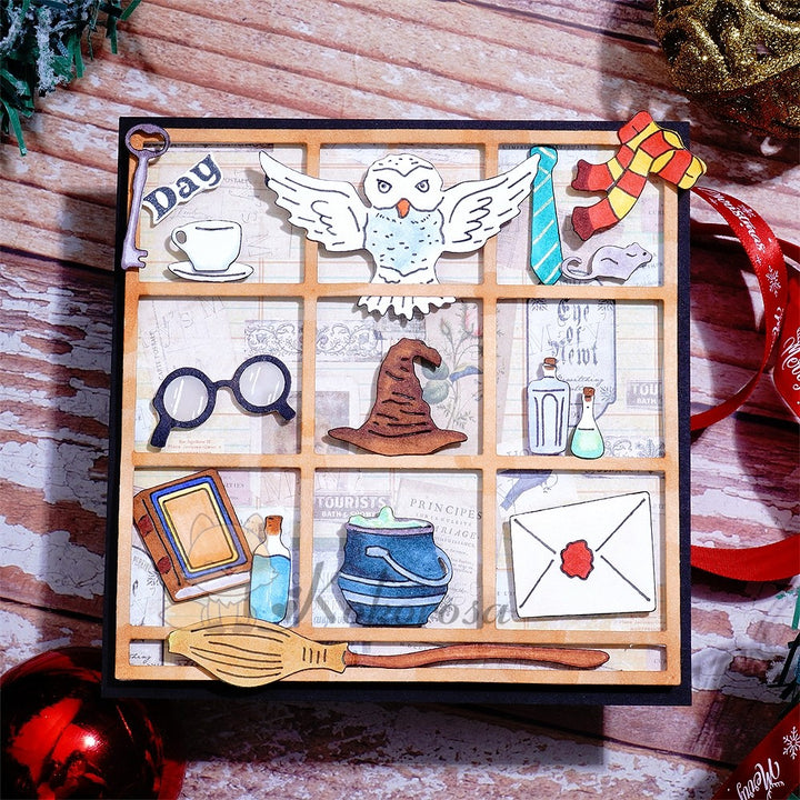 Kokorosa Metal Cutting Dies with Wizard World Frame Board